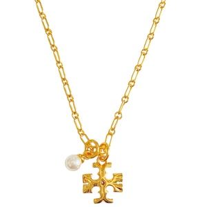 NEW Authentic Tory Burch Roxanne Pendant with Glass Pearl $175